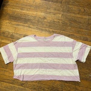 American Eagle crop tee shirt, size large.